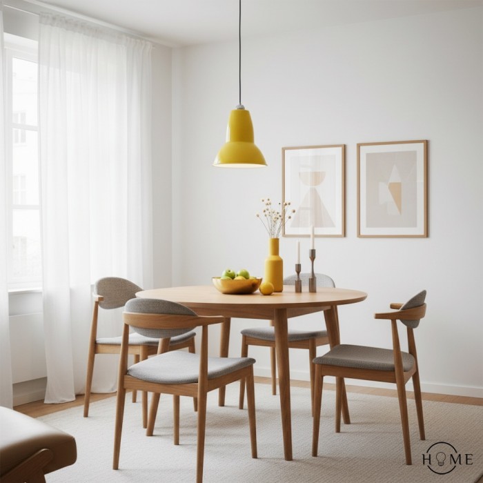 Minimalistyczna metalowa lampa wisząca Modryx – klasyczna lampa wisząca do salonu HL2336