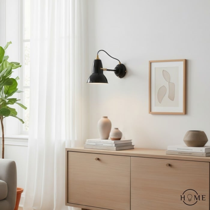 Modryx Retro Metalen Wandlamp - Industriële Wandlamp met Verstelbare Arm voor Slaapkamers en Kantoren HL2359