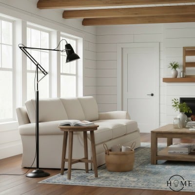 Lampadaire classique réglable en métal Modryx - Lampadaire directionnel moderne pour salon HL2340