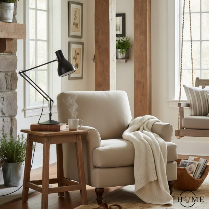 Lampe de table directionnelle en métal Modryx HL2325 - Éclairage de travail raffiné et réglable pour bureau et chambre