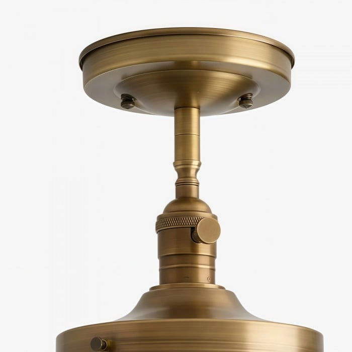 Plafonnier moderne Nalaviro - Abat-jour en verre pour salon et entrée HL2424