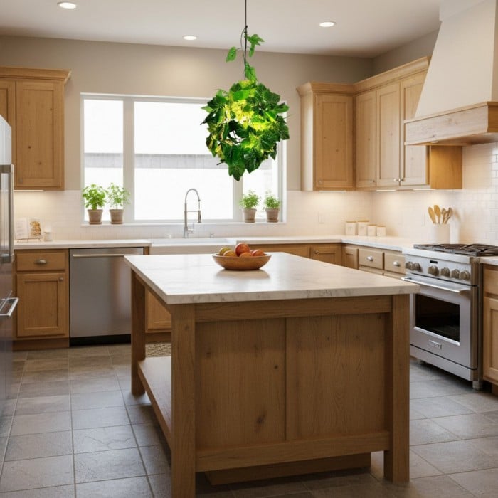 Suspension Boltvein d'inspiration naturelle - Design fusion botanique-industriel pour une décoration intérieure moderne HL2414