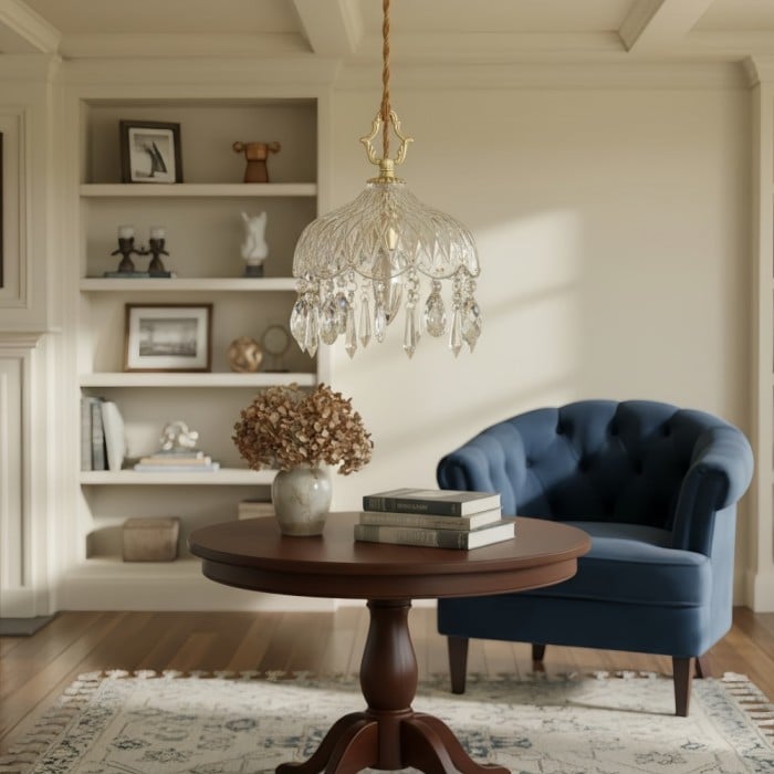 Lampa wisząca Norivo o nowoczesnym wzornictwie, wisząca oprawa – wyrafinowany styl klosza do salonów HL2443