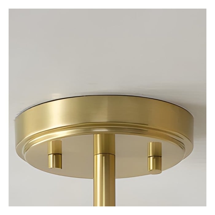 Plafonnier semi-encastré Rivora en verre nervuré - Style ferme moderne, idéal pour chambre et couloir HL2427