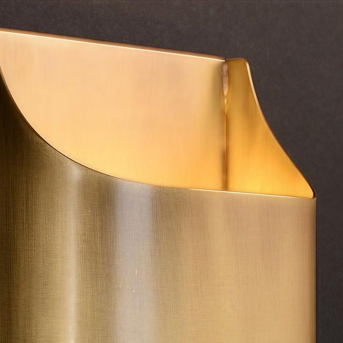 Applique murale Sconique en laiton élégant - Applique murale minimaliste à profil architectural pour hall d'entrée HL2446