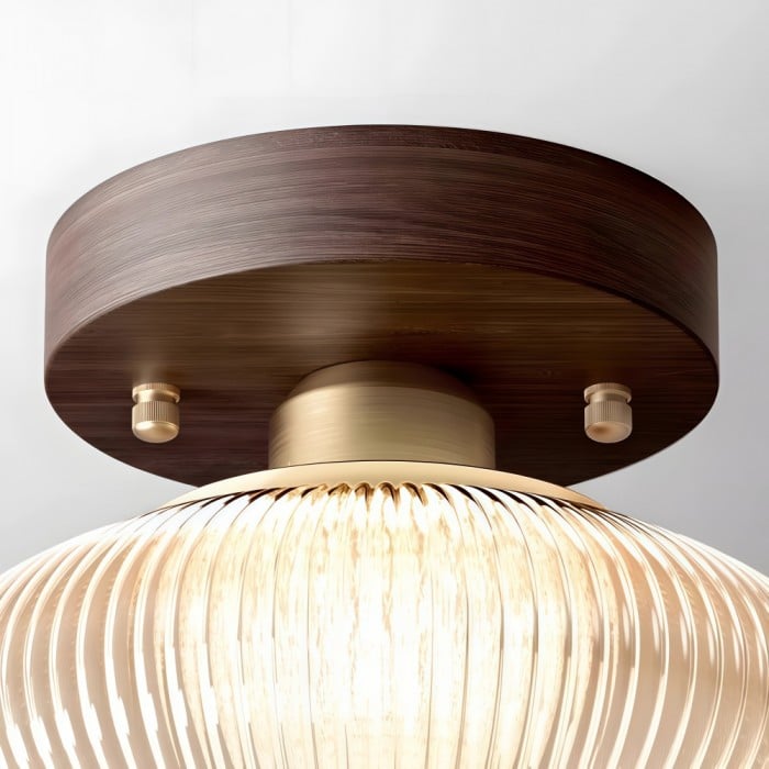 Plafonnier Soliro Modern Dome en verre, au design minimaliste et élégant, idéal pour les cuisines et les espaces de vie