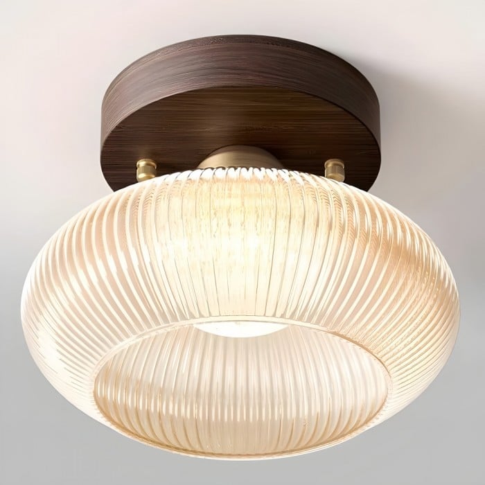 Plafonnier Soliro Modern Dome en verre, au design minimaliste et élégant, idéal pour les cuisines et les espaces de vie