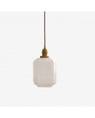 Lámpara colgante Lirra de vidrio soplado a mano: estilo industrial para salas de estar y entradas HL2429