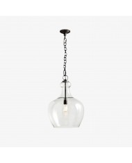 Lámpara colgante de cristal creativa Glassora: elegante lámpara colgante para cocina o dormitorio HL2419