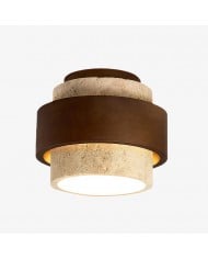 Monocem Minimalistyczna oprawa sufitowa z betonu – stylowa lampa sufitowa do salonu HL2426