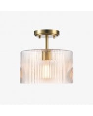 Lámpara de techo moderna Soliro con cúpula de cristal y forma minimalista para cocinas y salas de estar HL2428