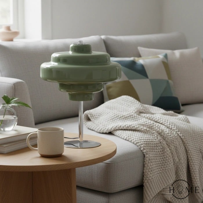 Koloro Bauhaus Multi-Layer Table Lamp - Colorful Glass Bedside Lamp HL1333