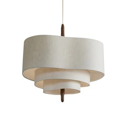 Nordische Retro Stoff Pendelleuchte HL585