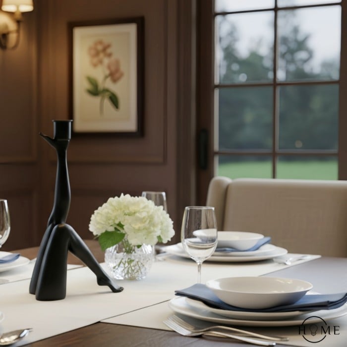 Kickra Leg-Inspired Base Candle Holder - Artistic Resin Holder for Dining Tables HL2416