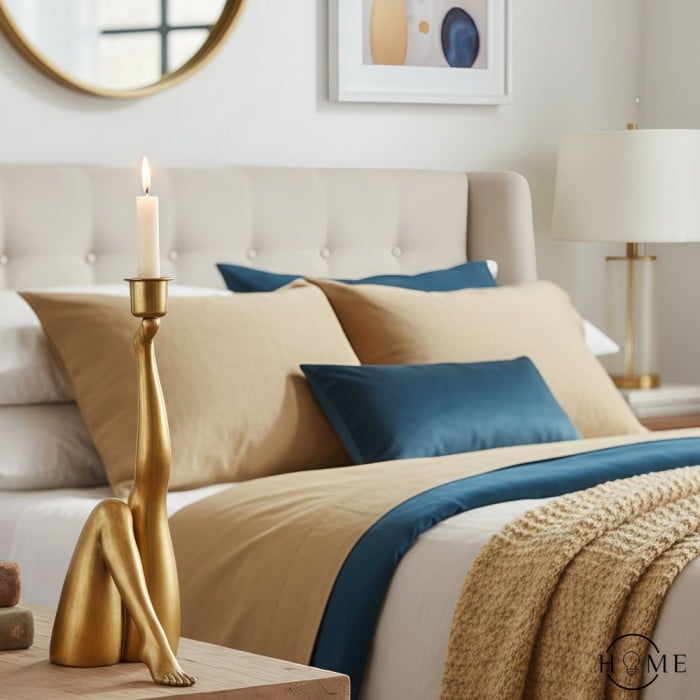 Kickra Leg-Inspired Base Candle Holder - Artistic Resin Holder for Dining Tables HL2416