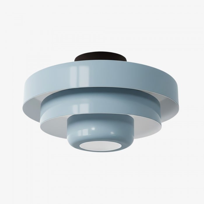 Bauhaus Dreischicht-Deckenleuchte - Bunte Metallscheibenlampe HL1843