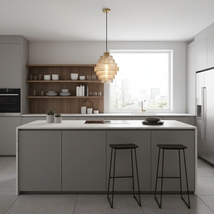 Lámpara colgante de cristal con diseño plisado moderno y creativo HL615