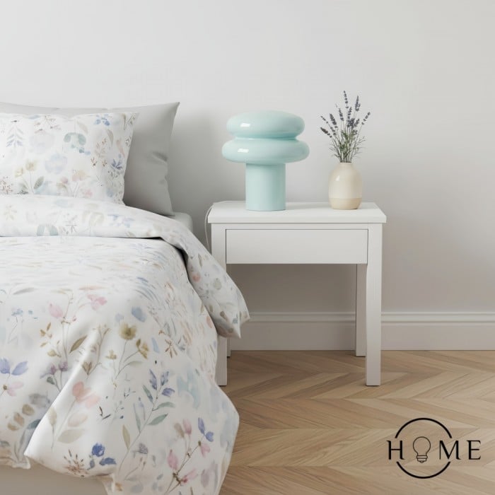 Orra Piccola lampada da tavolo in opale - Lampada in vetro a forma di fungo per soggiorno HL1782