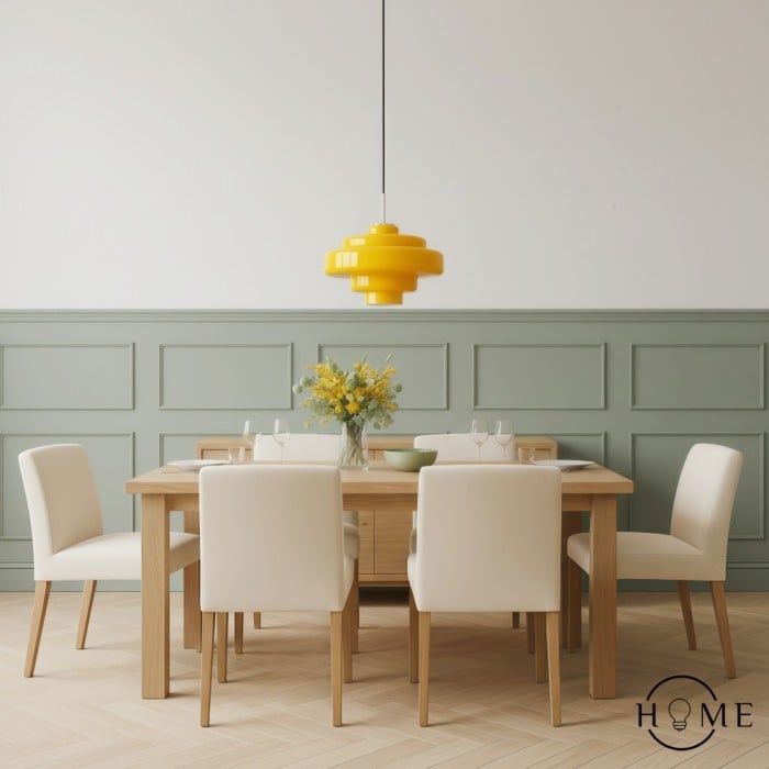 Koloro Bauhaus Färgglad Glas Pendellampa - Flerskiktad Kökslampa HL1332