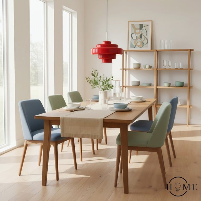 Koloro Bauhaus Kleurrijke Glazen Hanglamp - Meerlaagse Keukenlamp HL1332