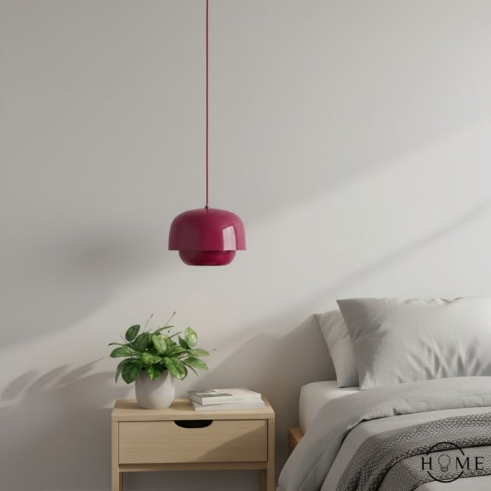 Lampadario in metallo retrò-moderno Clinco - Lampada a cupola con doppio paralume HL1775