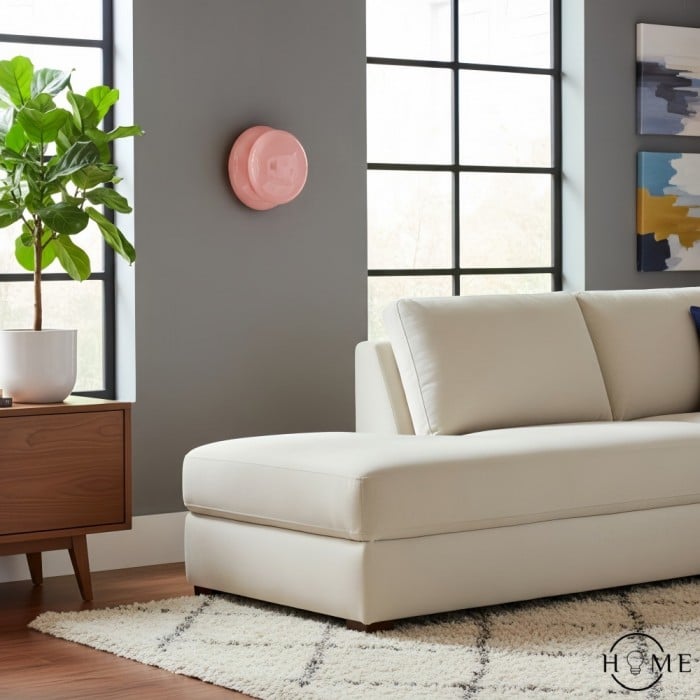 Orra Vintage opaal glazen wandlamp - Klassieke ronde wandlamp voor woonkamer HL1783