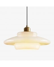 Art Deco Glazen Hanglamp - Elegante Sculpturale Hanglamp Voor Eetkamer en Keuken HL190