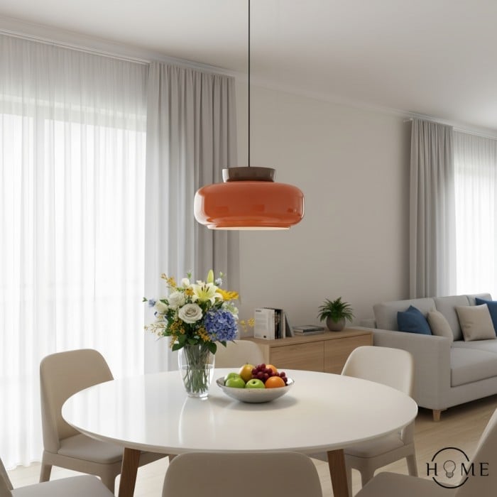 Suspension Fiesta en céramique nordique colorée en forme de bol HL1639