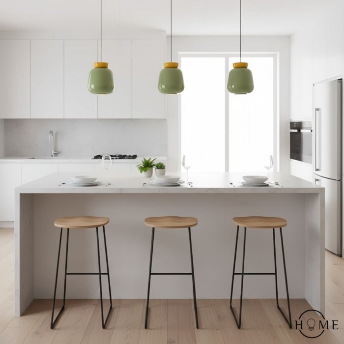 Fiesta Kolorowa lampa wisząca w kształcie miski w stylu nordyckim z ceramiki HL1639