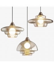 Art Deco Glazen Hanglamp - Elegante Sculpturale Hanglamp Voor Eetkamer en Keuken HL190