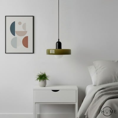 Morandi glazen schijf Orb hanglamp