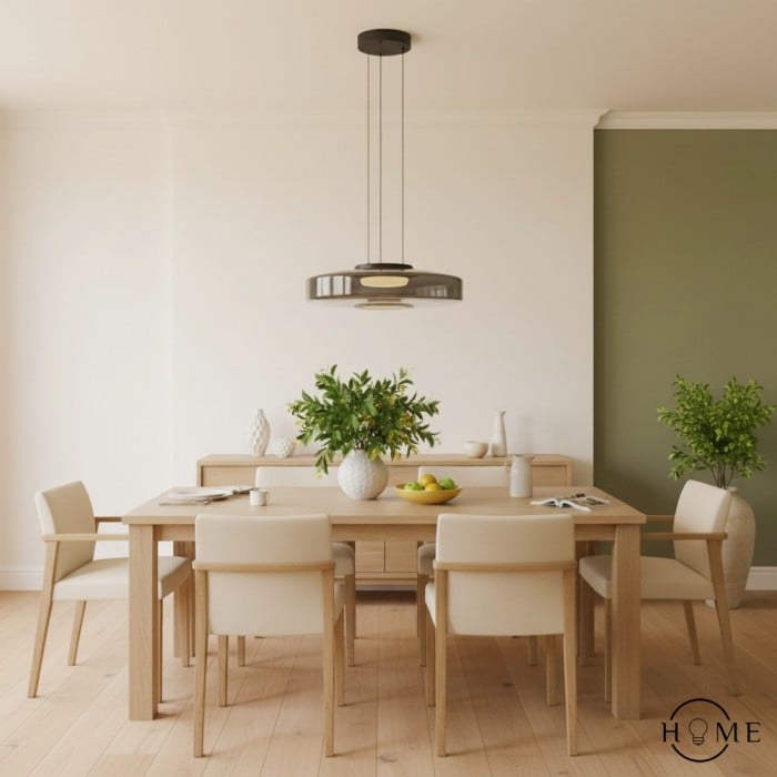 Nora Moderne Hanglamp met Meerlaags Glas - Verstelbare Hanglamp voor Woonkamer of Keukeneiland HL1929