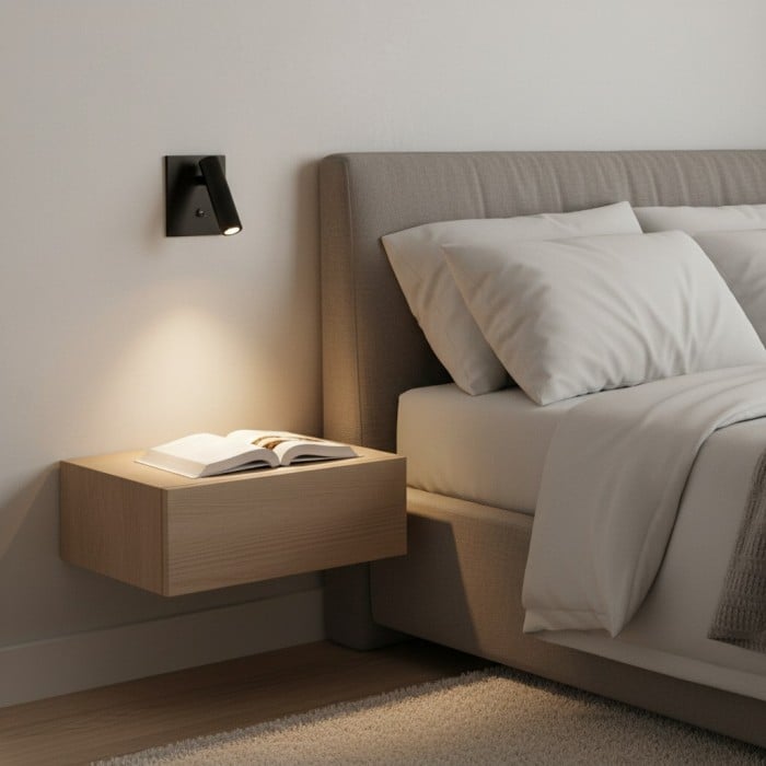 Slimlux Verstelbare LED Wandlamp - Modern Aluminium Frame voor Slaapkamer en Sfeerverlichting HL2504