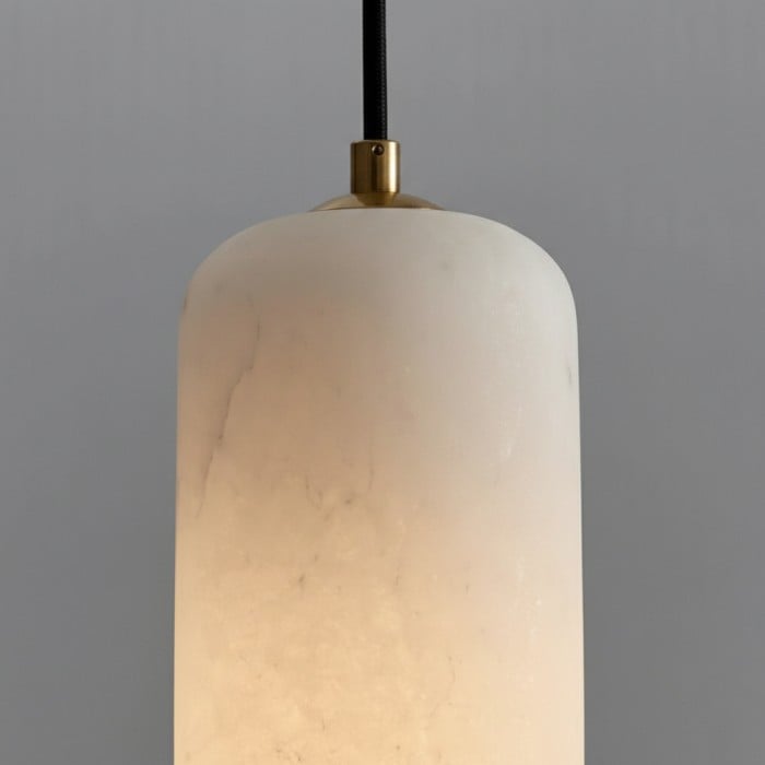 Alabresca Mid Century Alabaster Pendant Light - Multi Head Hanging Lamp for Kitchen Island HL2487