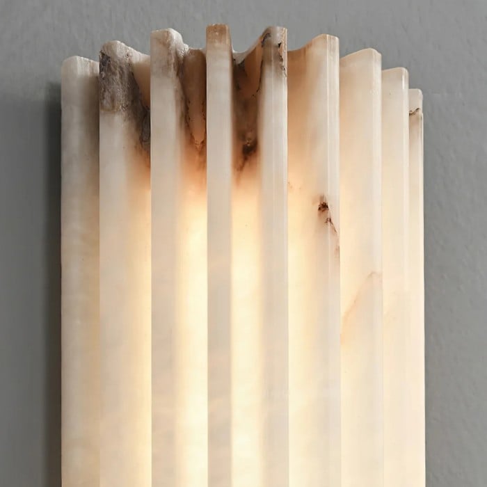 AlaVelle Moderne alabaster wandlamp - Minimalistische wandlamp voor slaapkamers en gangen HL2478