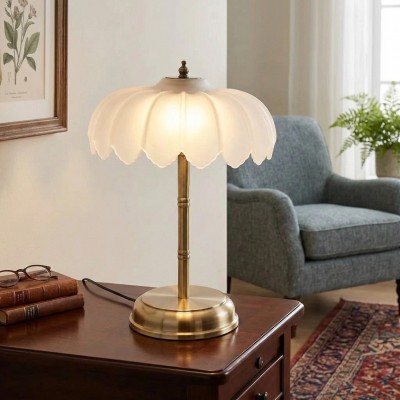 Aridia Elegant Table Lamp - Sleek Metal Base and Glass Shade for Contemporary Spaces HL2502