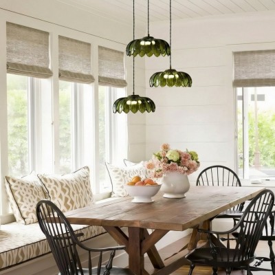 Aridia Palm Leaf Cluster Pendant Light Artistic Glass Pendant for Hallway Kitchen and Lounge HL2488