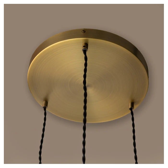 Lámpara colgante Aridia Palm Leaf Cluster, lámpara colgante artística de cristal para pasillo, cocina y salón HL2488