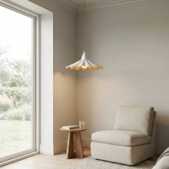 Arluneva Artistic Wave Hanglamp - Moderne handgemaakte keramische lamp voor de woonkamer HL2496