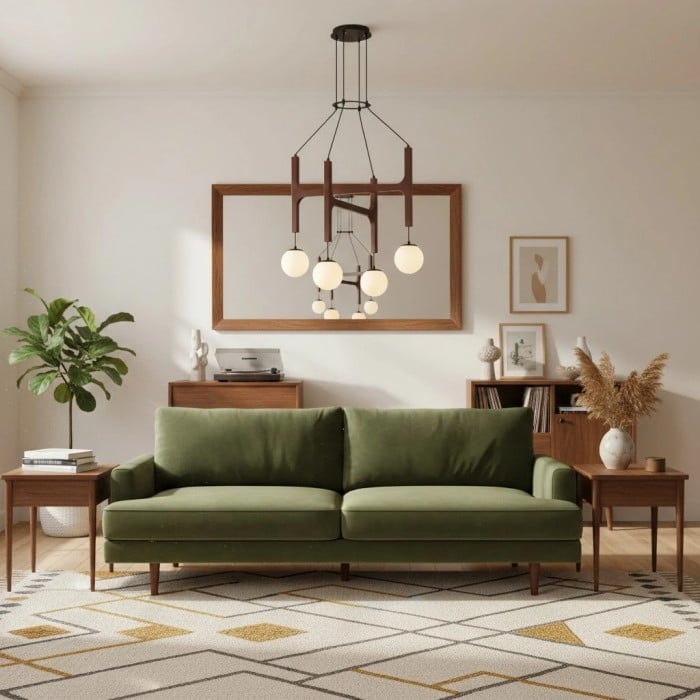 Auralith houten kroonluchter met meerdere armen - moderne, natuurlijke verlichting voor woon- en eetkamer HL2494