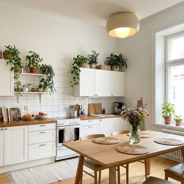 Aurelox Round Flush Mount Ceiling Light Clean Geometric Fixture - Contemporary Indoor Lighting HL2483