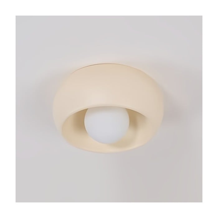 Aurelox Round Flush Mount Ceiling Light Clean Geometric Fixture - Contemporary Indoor Lighting HL2483