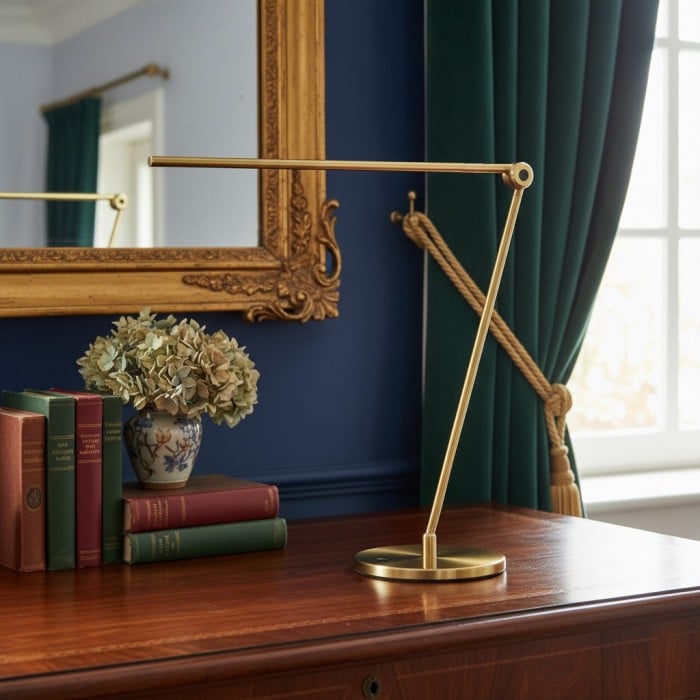 Lampada da scrivania minimalista Baluxis - Lampada da tavolo a LED lineare ed elegante per la postazione di lavoro HL2476