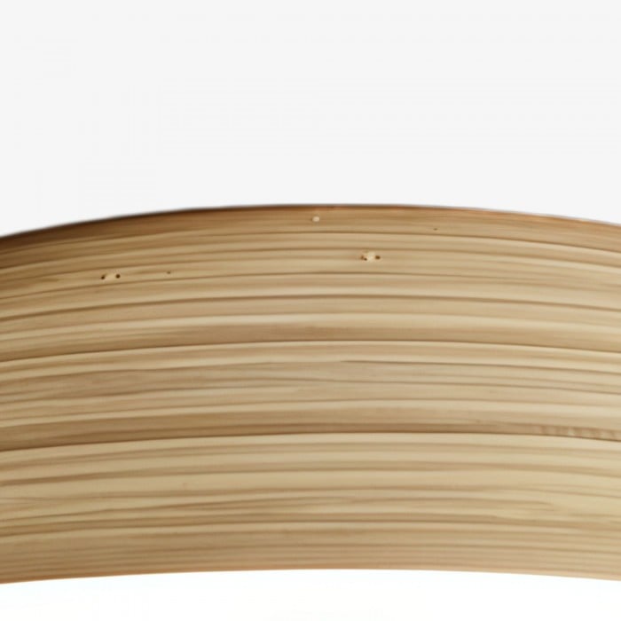 Plafonnier Bambori style Japandi en bambou texturé - Éclairage d'ambiance naturel pour salon HL2452