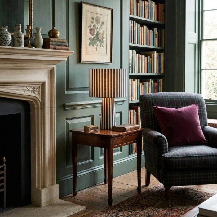 Blendra Grafisk Cylindrisk Form Mönster Bordlampa - Tyg Modern Inomhusbelysning HL2454