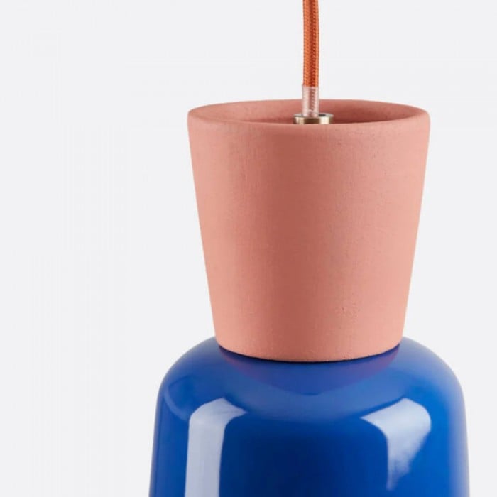 Lámpara colgante Chromara Retro Modern Colorful Bowl para isla de cocina y comedor HL2499