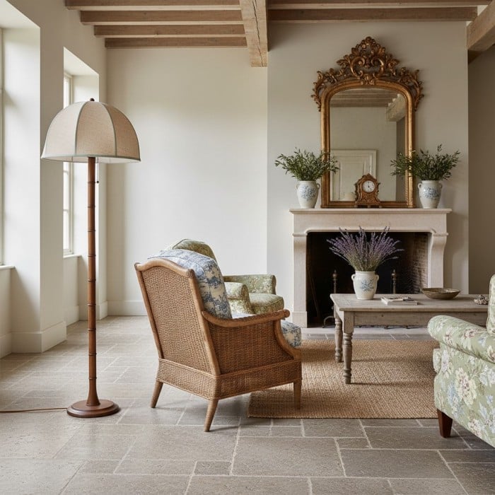 Rzeźbiona lampa podłogowa Elmora z teksturowaną podstawą – nowoczesna lampa stojąca do salonu HL2481