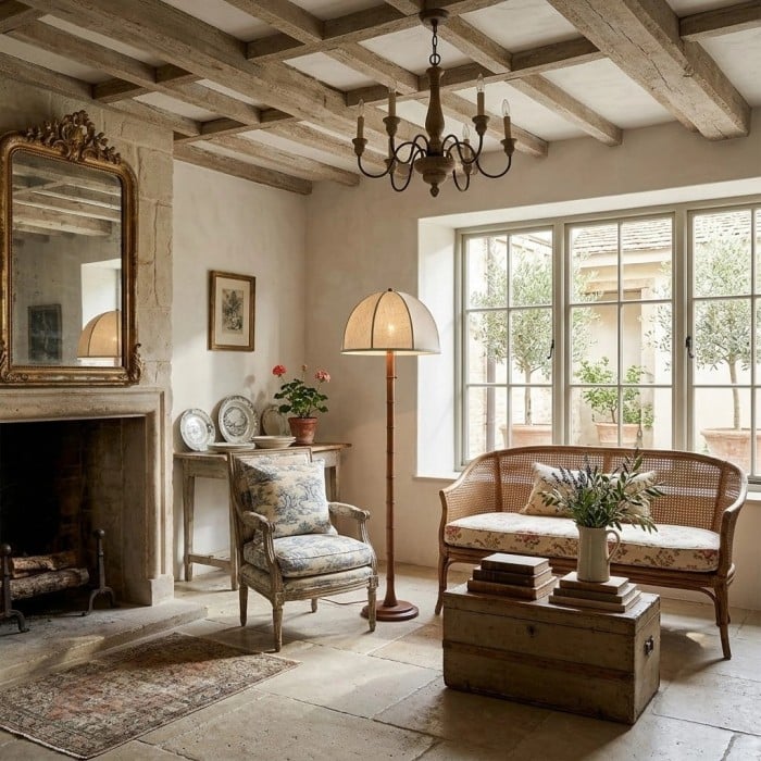 Rzeźbiona lampa podłogowa Elmora z teksturowaną podstawą – nowoczesna lampa stojąca do salonu HL2481