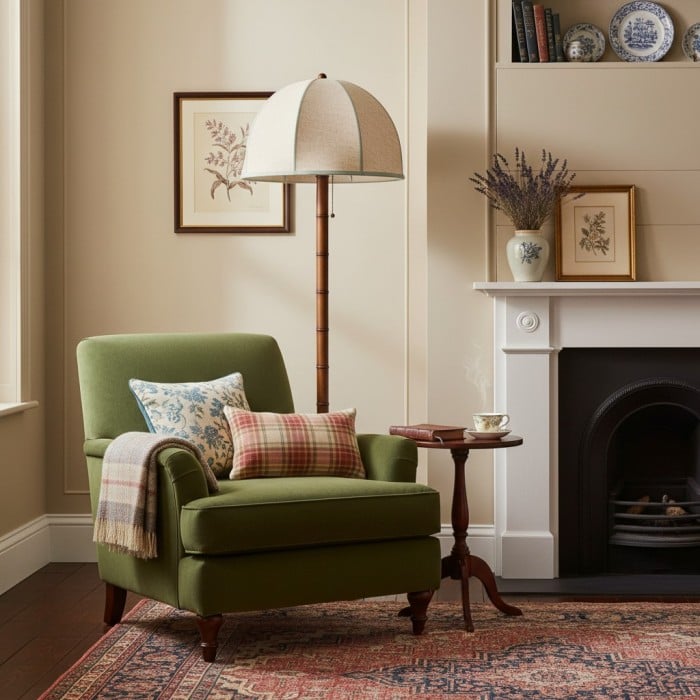 Rzeźbiona lampa podłogowa Elmora z teksturowaną podstawą – nowoczesna lampa stojąca do salonu HL2481