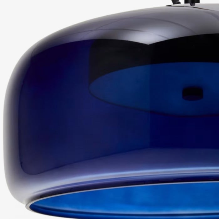 Lunorae Rounded Glass Pendant Lamp - Modern Sculptural Lighting for Living Room HL2453